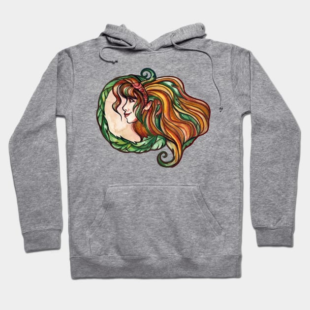 Wild Elf Dryad Girl Hoodie by bubbsnugg